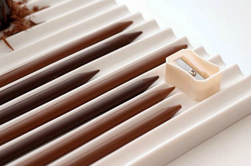 Crayon à tailler en chocolat
