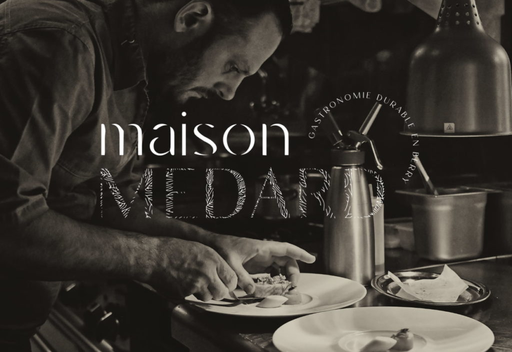 graphiste culinaire creation identite visuelle Maison medard restaurant gastronomique etoile michelin gastronomie durable