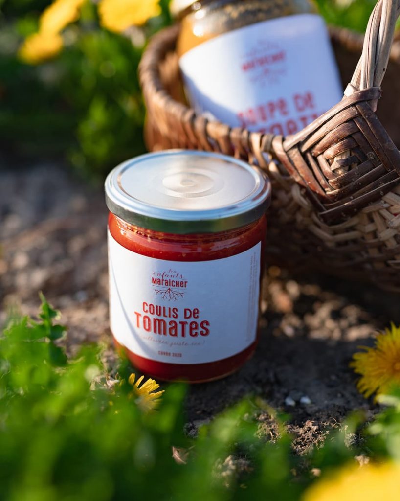 Etiquette-packaging-alimentaire-soupe-de-légume-biologique-et-artisanale-maraicher-ile-de-france-tomate