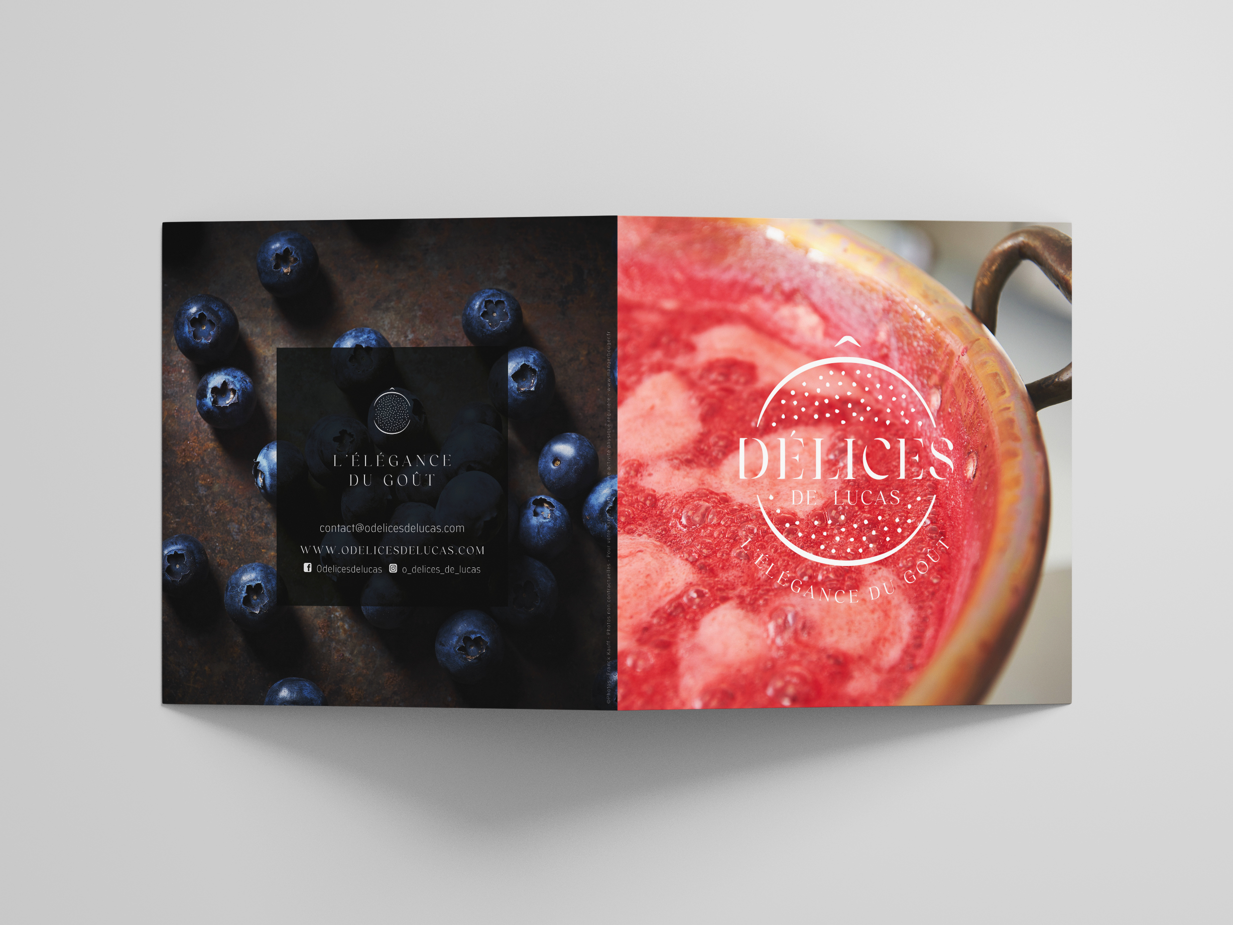 brochure flyer plaquette o delices de lucas confiture artisanale