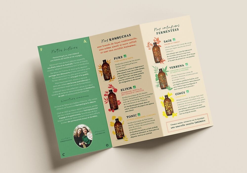 mise en page graphisme culinaire Brochure btoc f&co 3