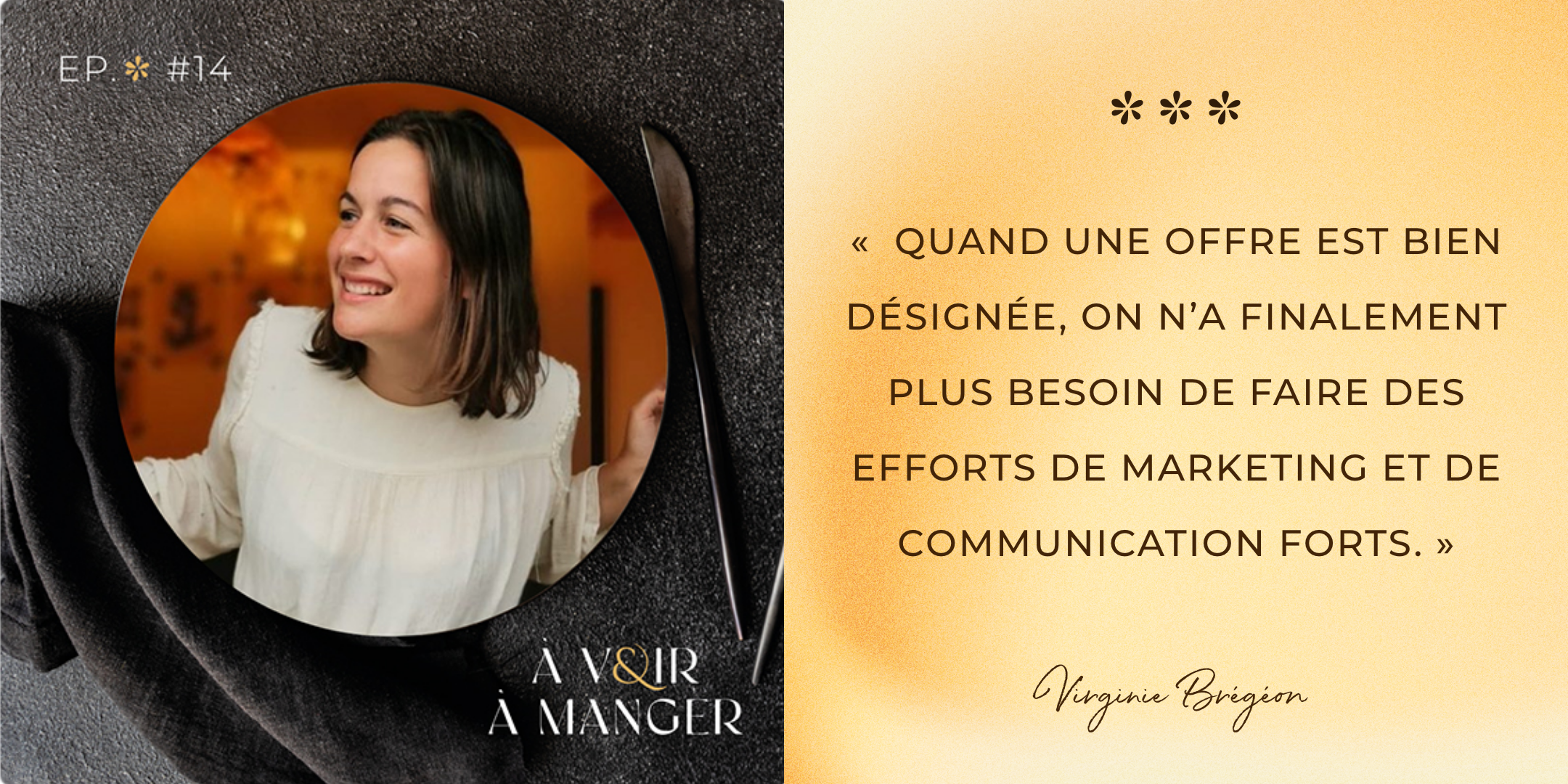 A voir et a manger podcast food x design virginie bregeon designer culinaire marketing culinaire